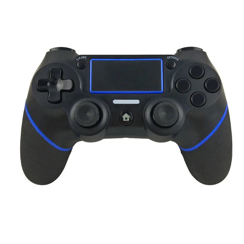Hot Selling Double Shock Rubber Handle Game Controller for PS4 PS3 PC Wireless BT Gamepad Joystick