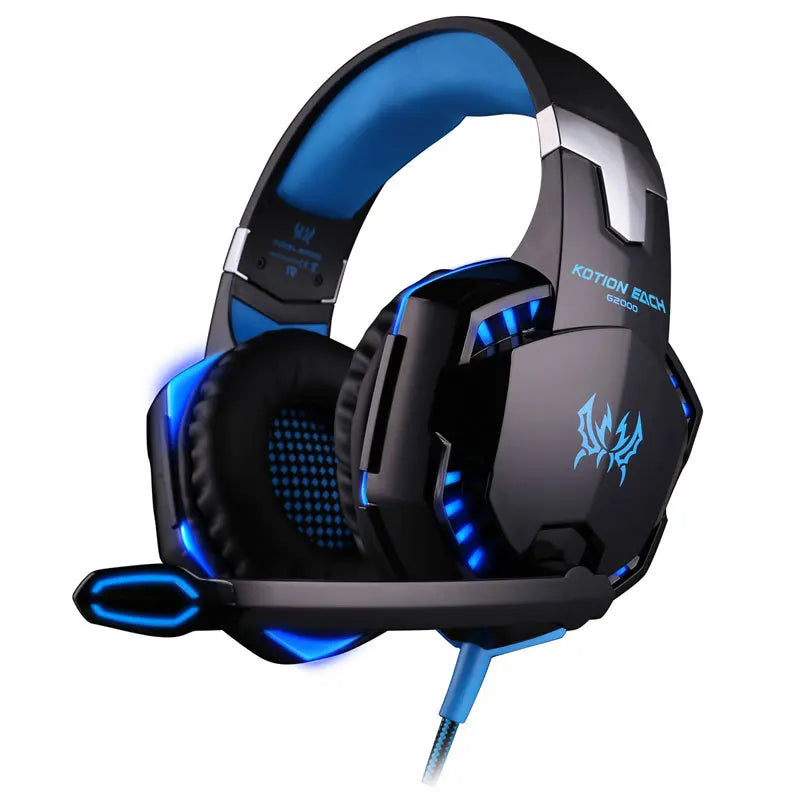 LED RGB Gaming Headset with Noise Reduction. Compatible with PS4. PC. Xbox One