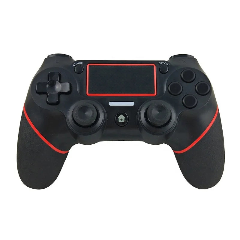 Hot Selling Double Shock Rubber Handle Game Controller for PS4 PS3 PC Wireless BT Gamepad Joystick
