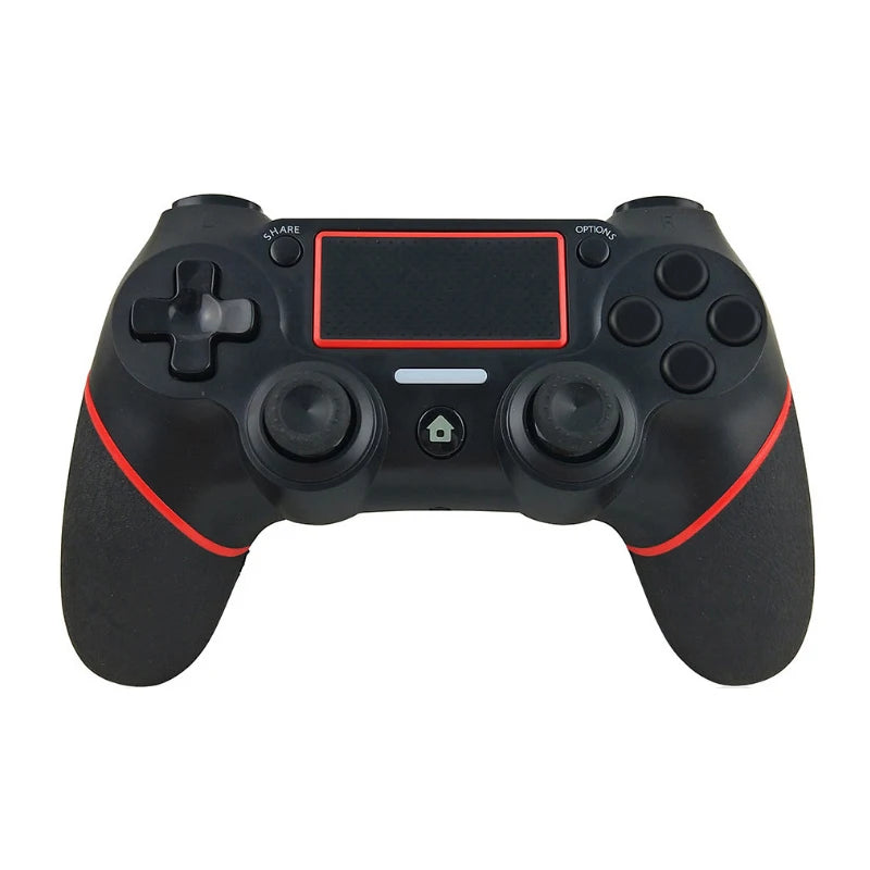 Hot Selling Double Shock Rubber Handle Game Controller for PS4 PS3 PC Wireless BT Gamepad Joystick
